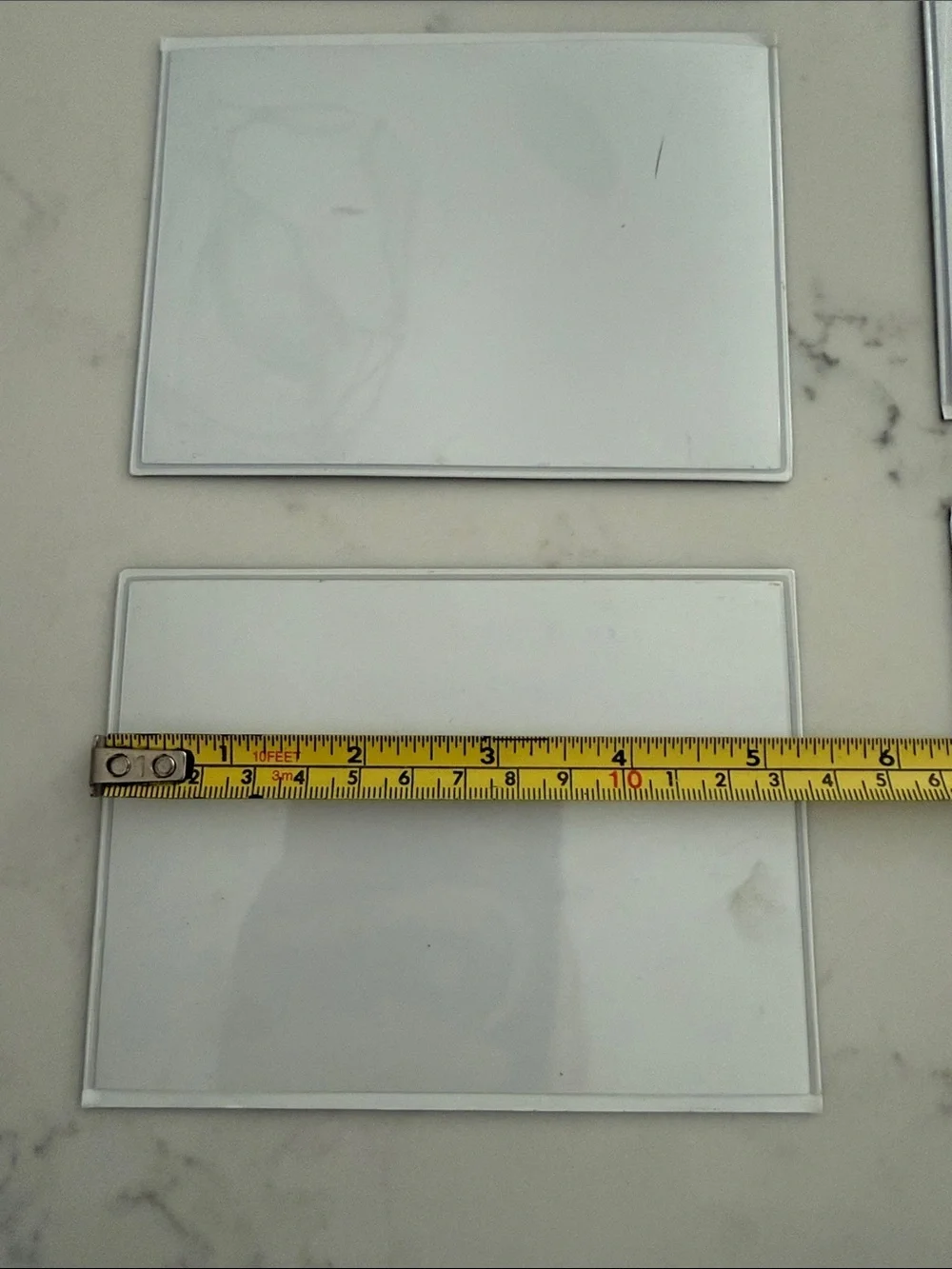 Magnetic photo frames Clear Plastic Card Sleeves - Set of 11